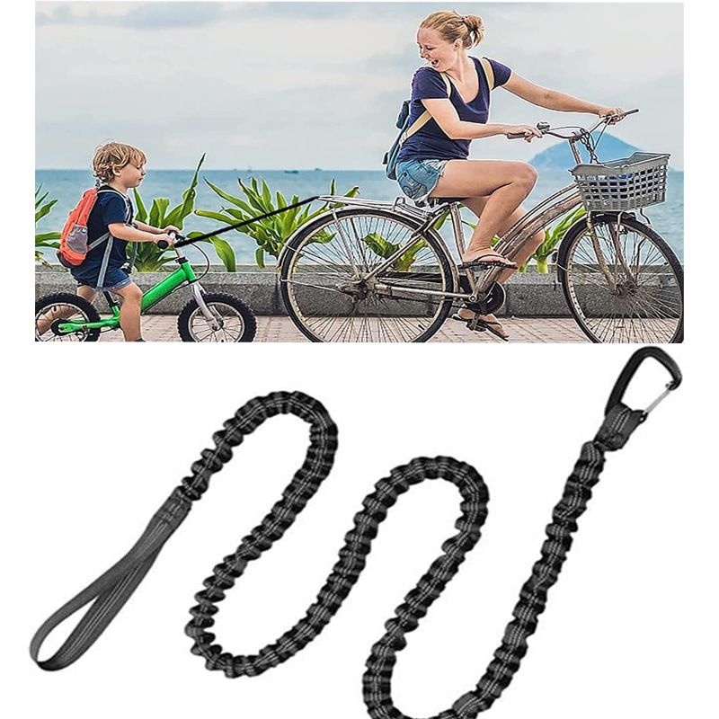 3pcs Belt Strap Mountain Bike Parent-Child Pull Reflective Traction Portable view 2