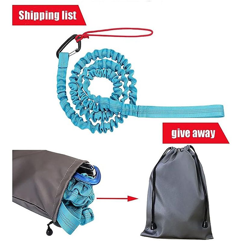3pcs Belt Strap Mountain Bike Parent-Child Pull Reflective Traction Portable view 3
