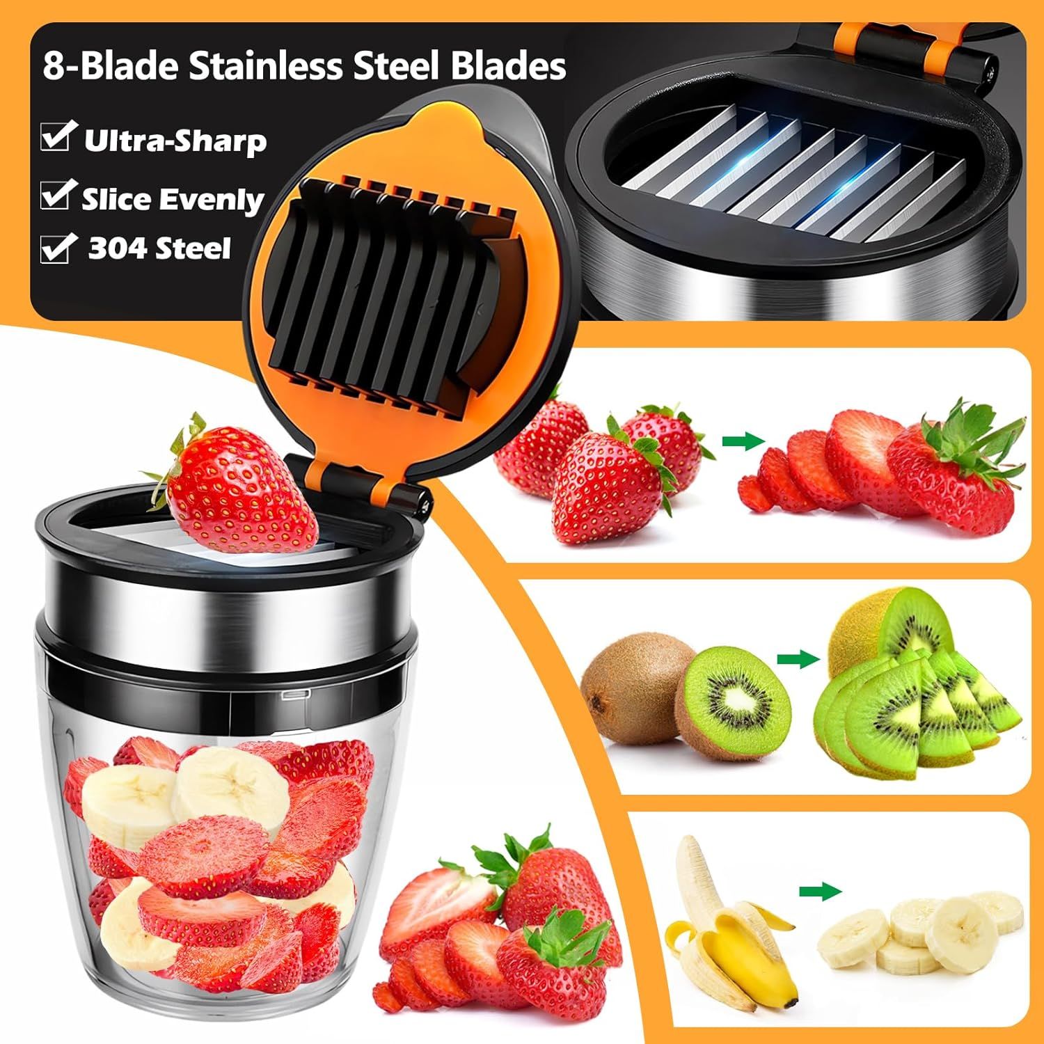 Banana Slicer| Kiwi Cutter view 4