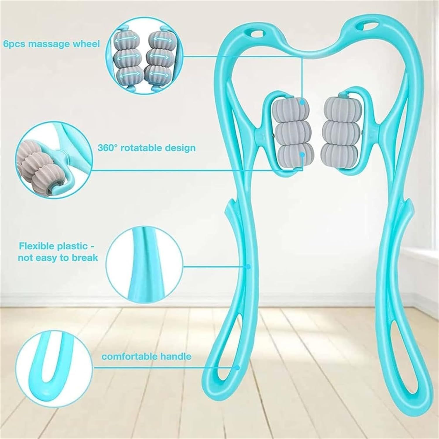 Massage Roller, Neck Massager, Neck Bud Massage Roller, Handheld Neck Roller