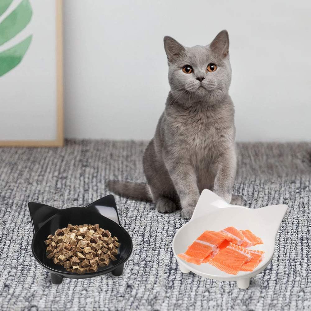 2pcs Cat Bowls Non Slip Cat Food Bowls view 3