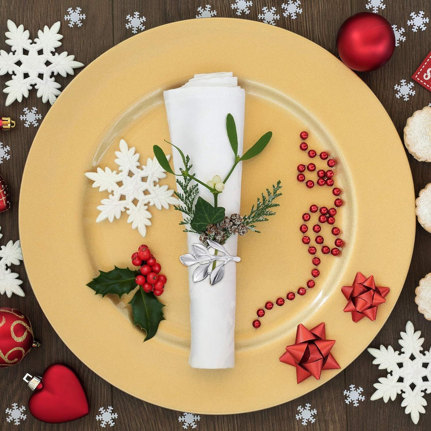 Leaf Napkin Ring Set Thanksgiving Napkin Ring Holders Bridal Vintage Napkin