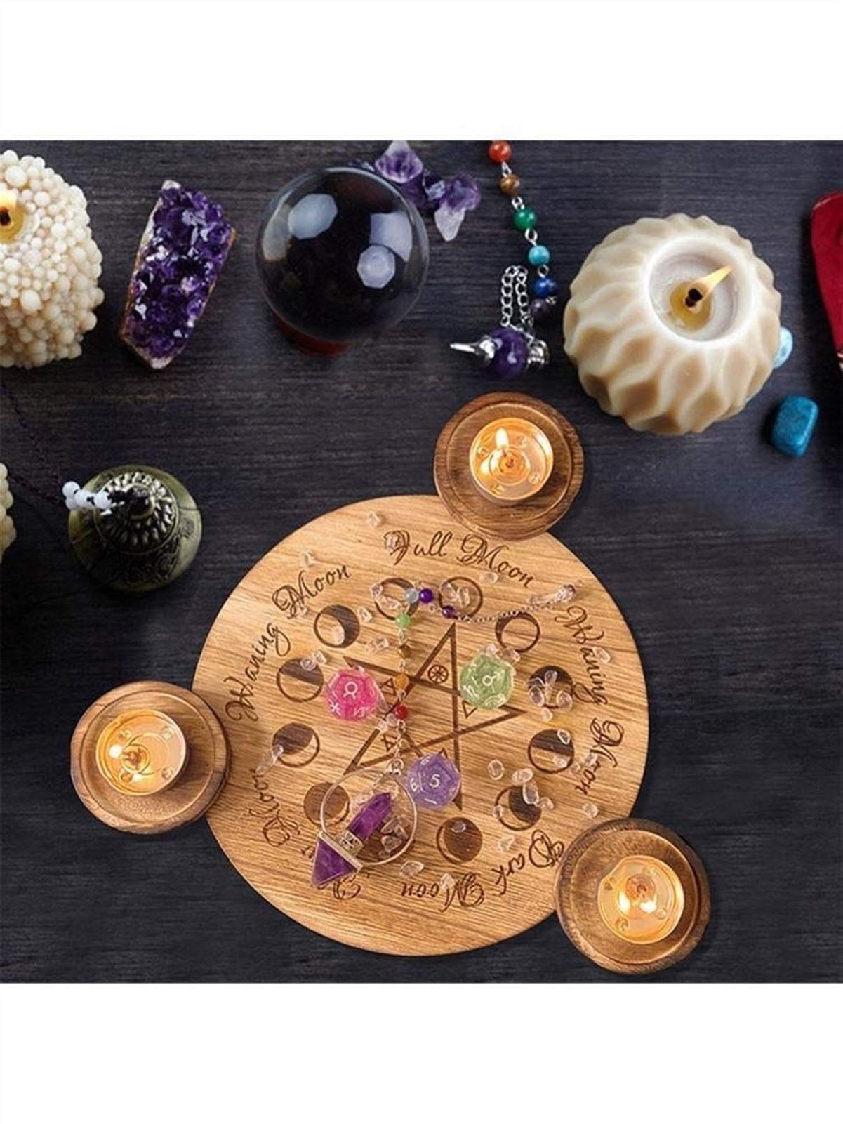 Buffet Candlestick lamp Tarot Candle Holder Durable Unique Candle Tray view 3