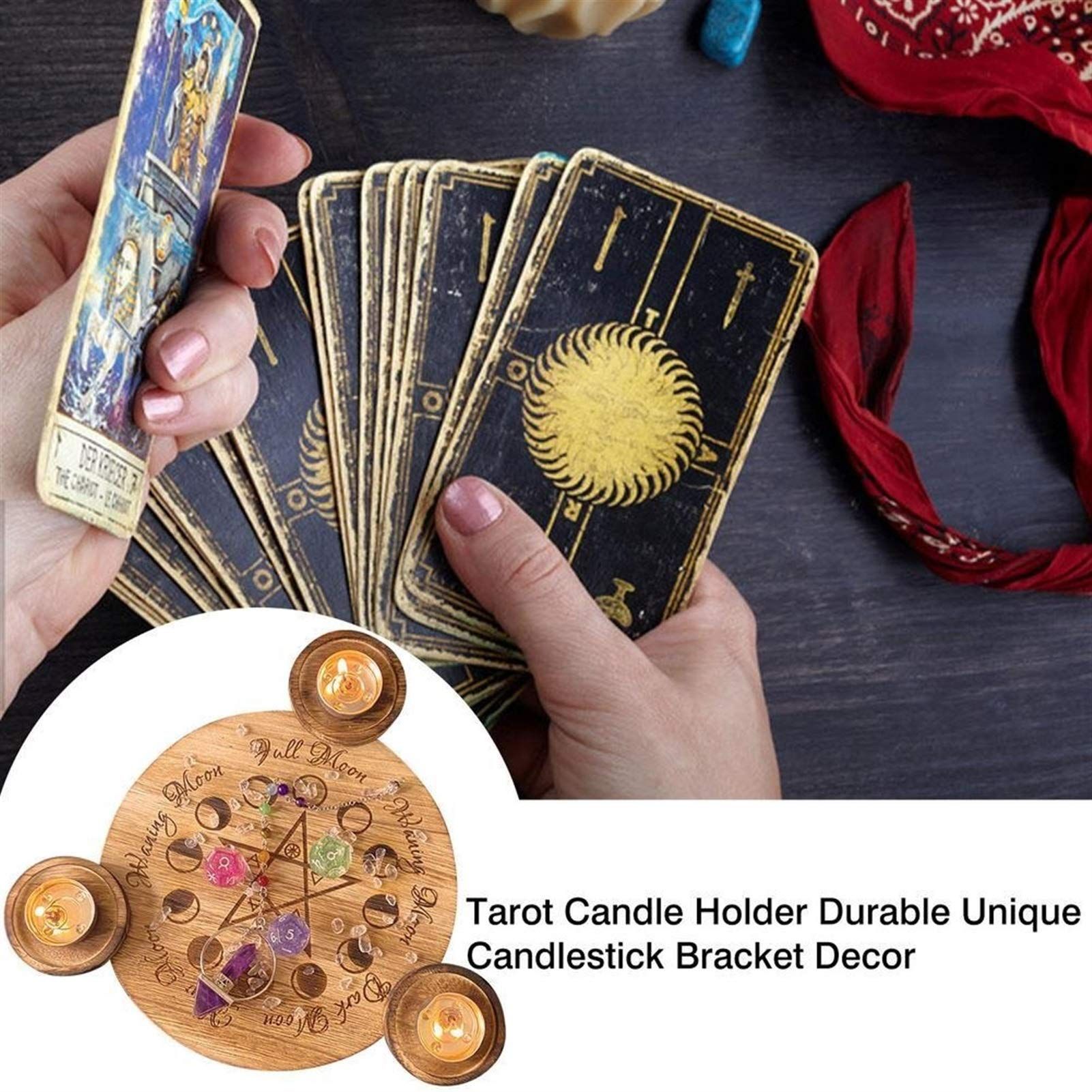 Buffet Candlestick lamp Tarot Candle Holder Durable Unique Candle Tray view 4