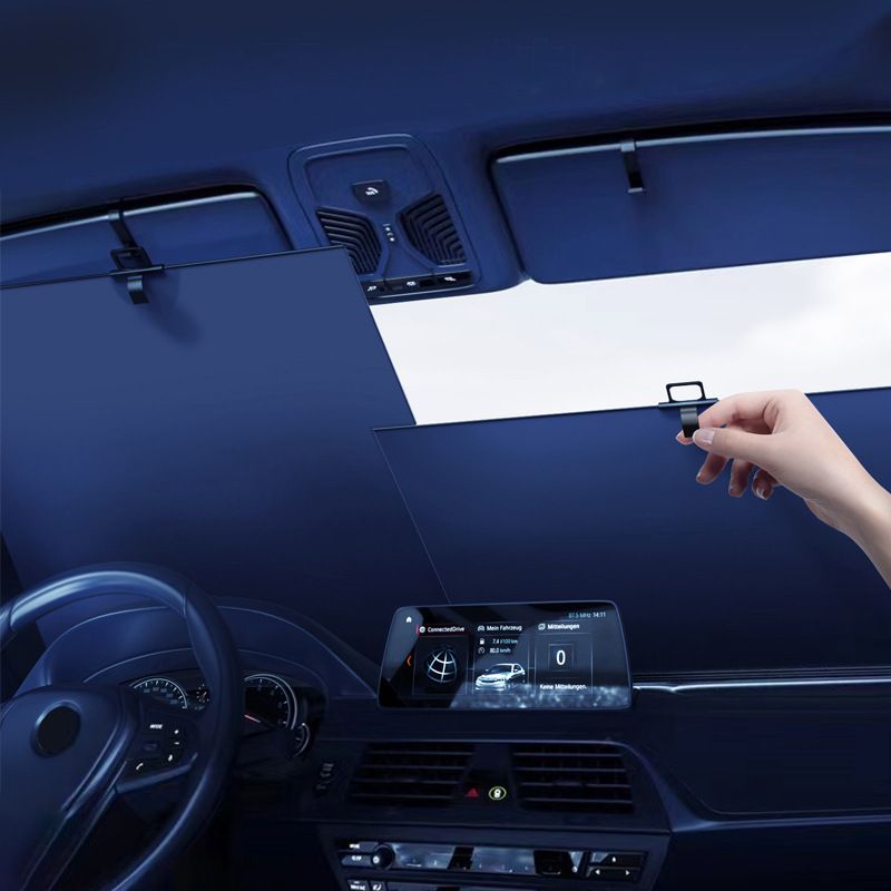 Sun Shade for Car Windshield - Automatic Roller Shades for Front view 4