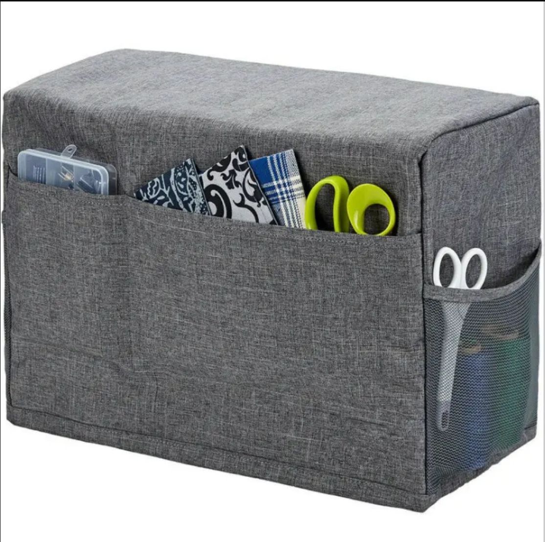 Sewing Machine Cover, Protective Cover with Essentials Storage Pockets, Sewing view 4