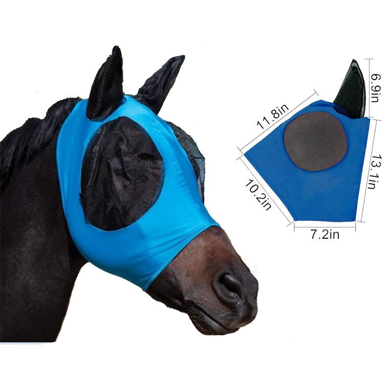Horse Fly Mask Horse Supplies Fly Masks for Horses with Ears Soft Fine Mesh