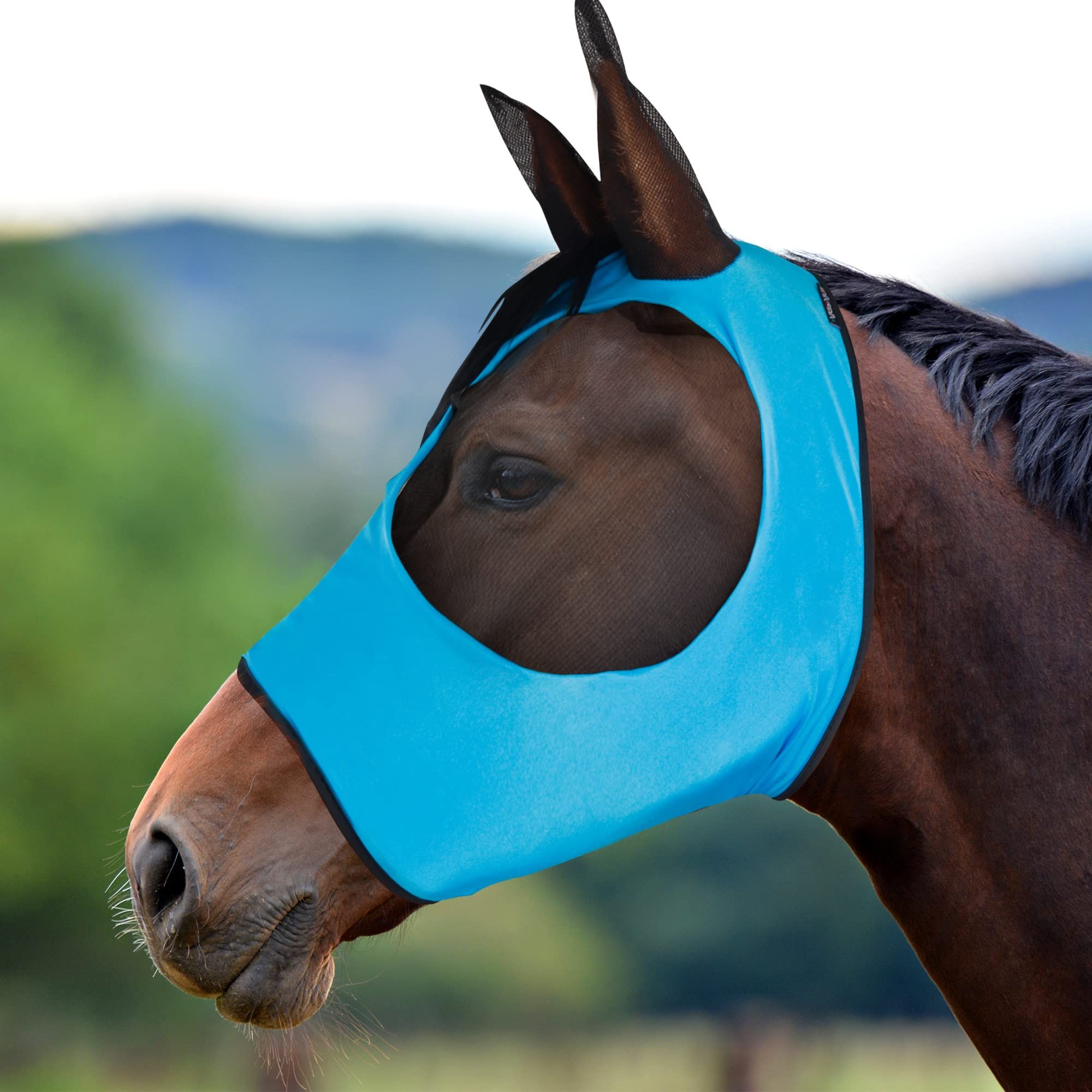 Horse Fly Mask Horse Supplies Fly Masks for Horses with Ears Soft Fine Mesh view 2