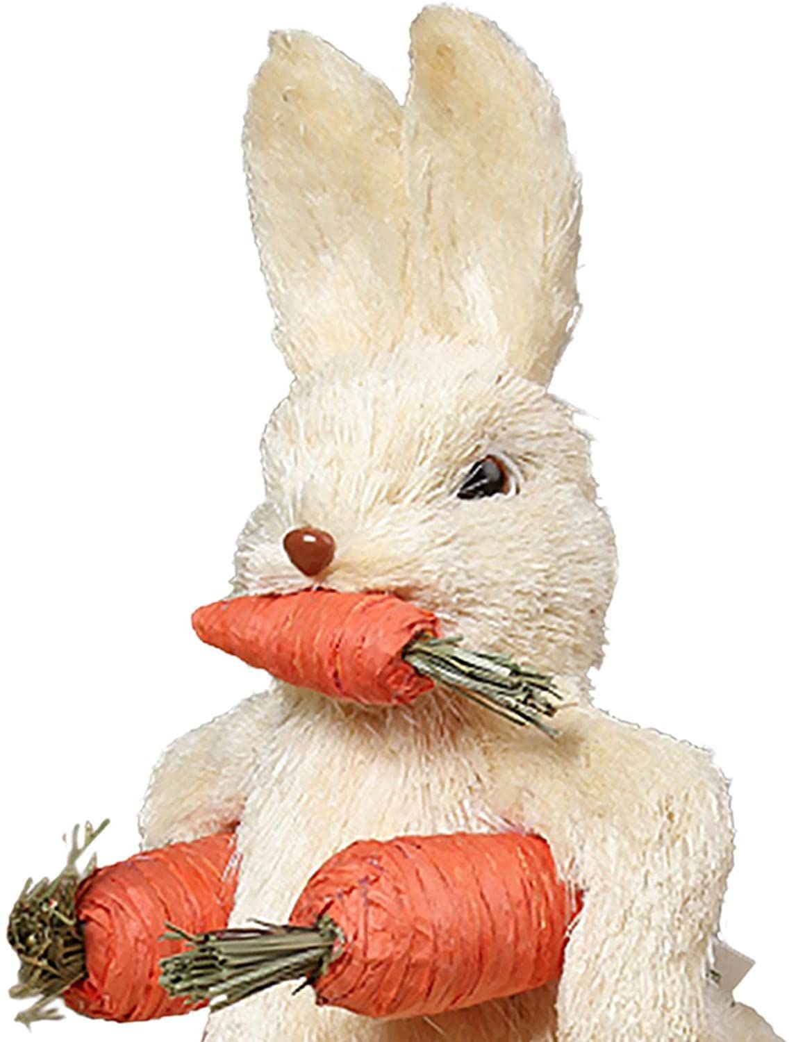Easter Figurine Bunny Cute Straw Bunny Party Home Table Decorations Easter view 3