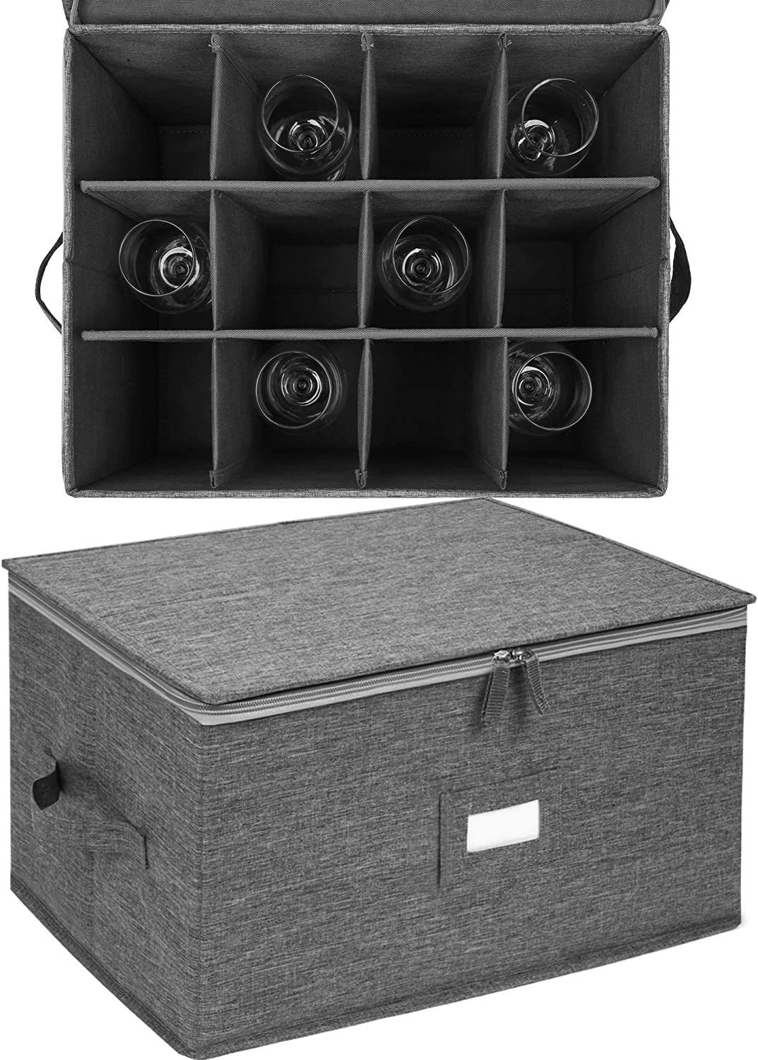 Storage Cases, Wine Glass Storage Box Containers for Glassware or Crystal view 2