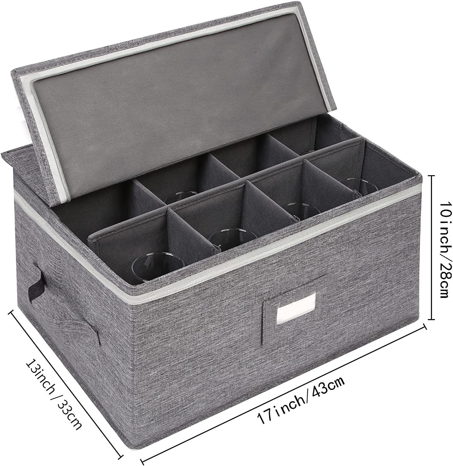 Storage Cases, Wine Glass Storage Box Containers for Glassware or Crystal view 3