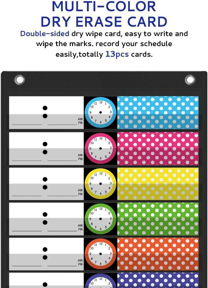 Daily Schedule and Word Study Pocket Chart with Reversible Cards Teaching view 2
