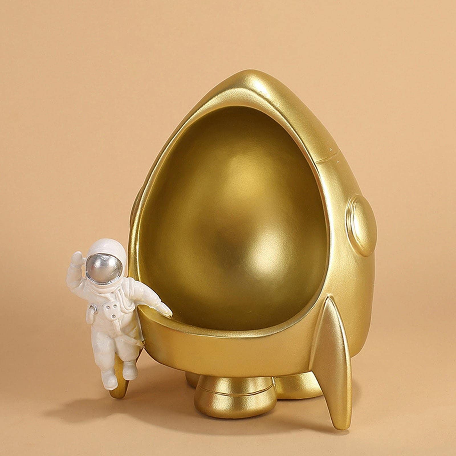 Spaceman Figurine Astronaut Storage Statue Cosmonaut Tray Sculpture for view 4