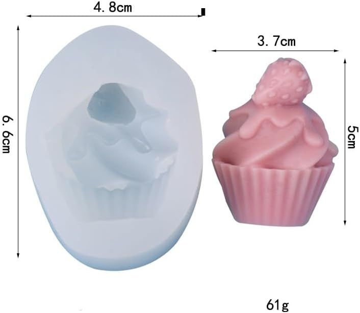 4 Pack Ice Cream Cones Strawberry Silicone Mold Raspberry Cake Raspberry view 4