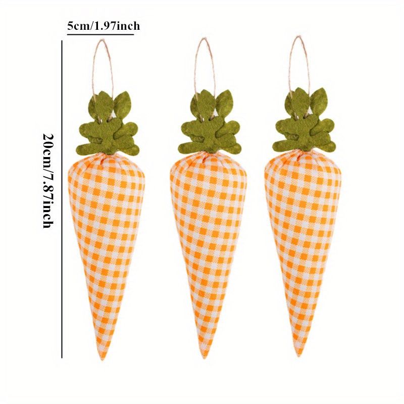 Easter Carrot Banner Bunny Carrot Garland Fabric Wall Vegegtable Ornament for