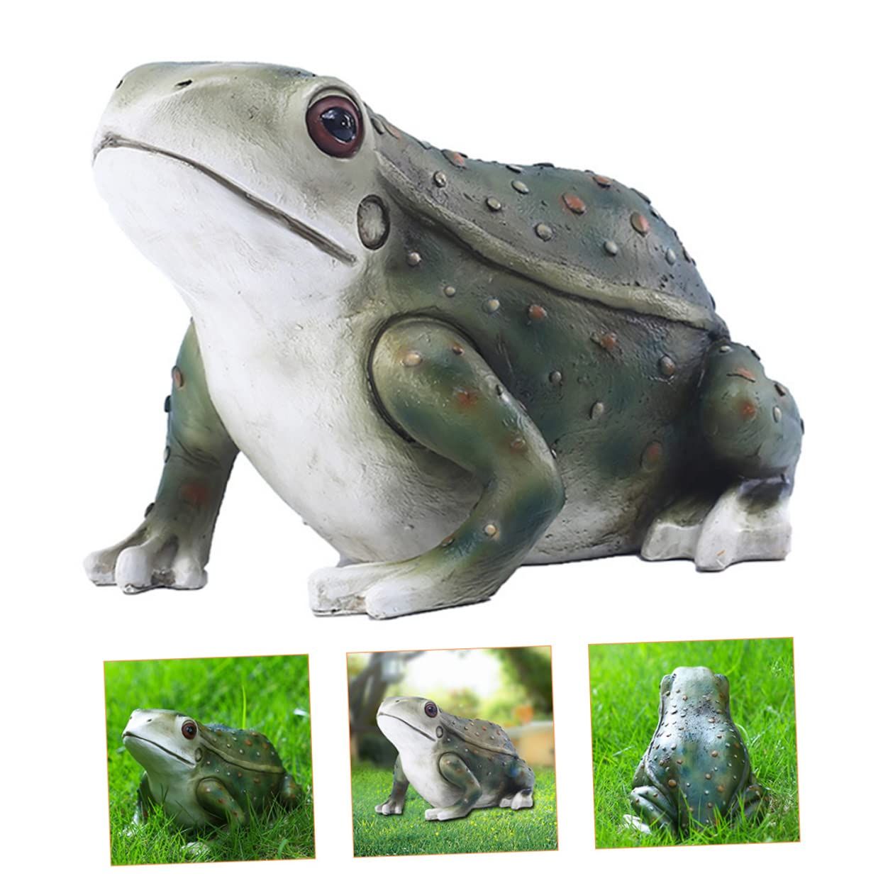 Animal Model Adornment Frog Ornaments Crafts Outdoor Synthetic Resin Yard Frog view 2