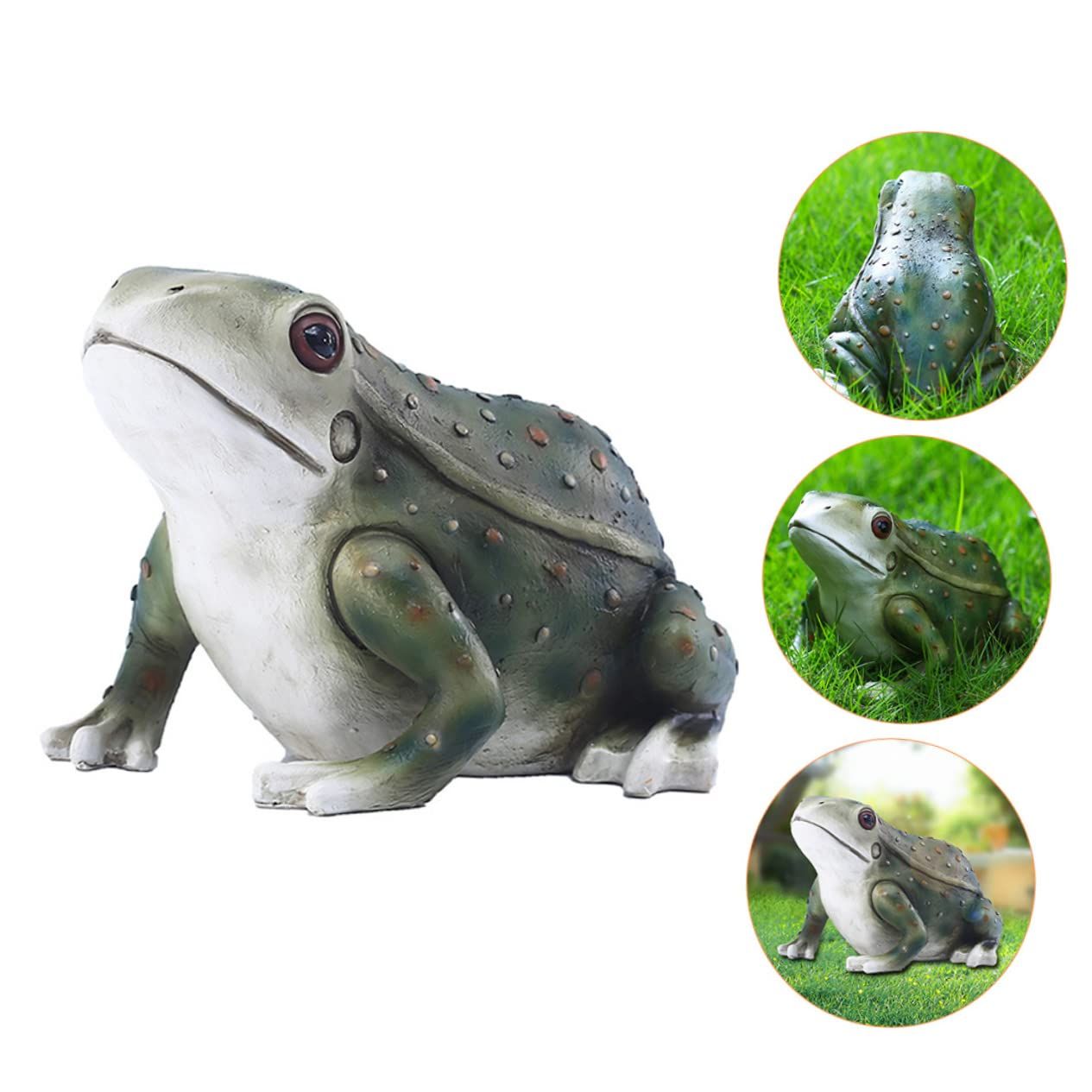 Animal Model Adornment Frog Ornaments Crafts Outdoor Synthetic Resin Yard Frog view 3