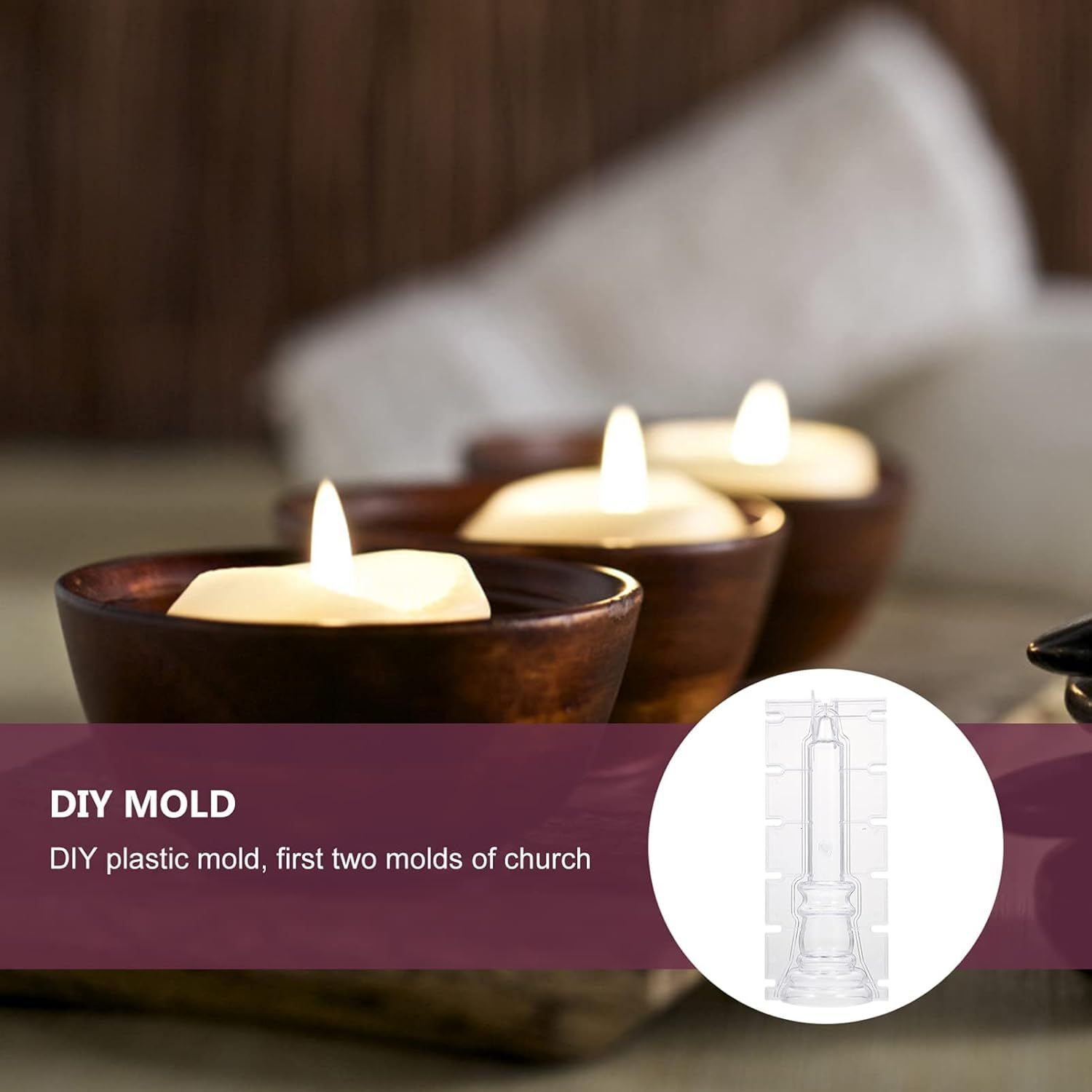Candle Making Mould Candlestick Shape Decoration Handmade Accessories Supplies view 4