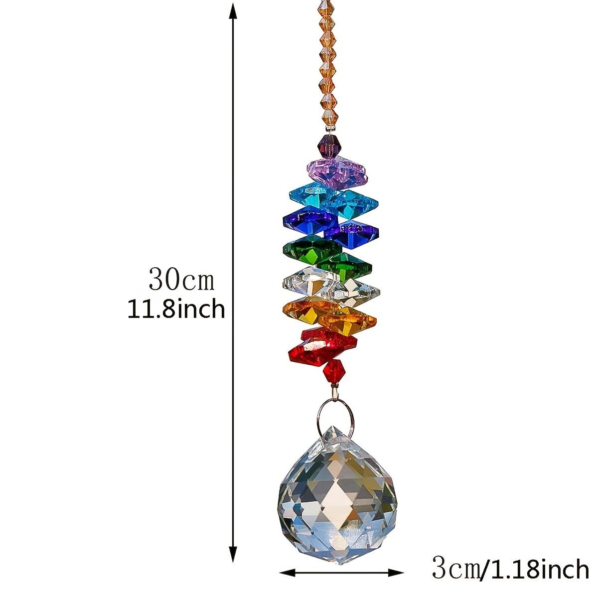 Crystal Hanging Suncatcher Ball Prism Home Wedding Decoration Hand Crafts view 3
