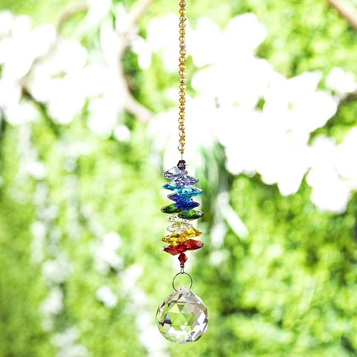 Crystal Hanging Suncatcher Ball Prism Home Wedding Decoration Hand Crafts view 4