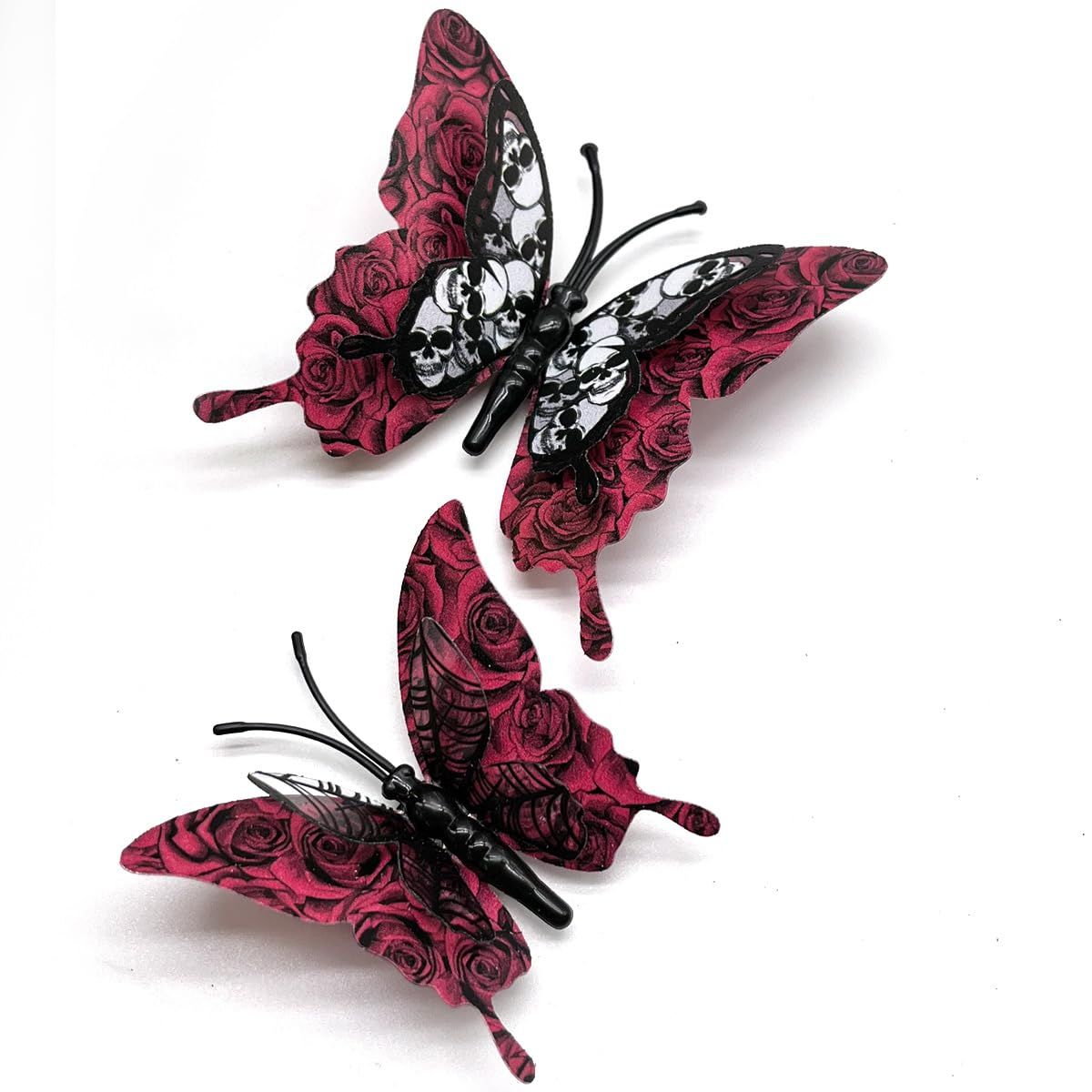 Halloween 3D Skeleton Butterfly Wall Stickers Living Room Decorations Indoor