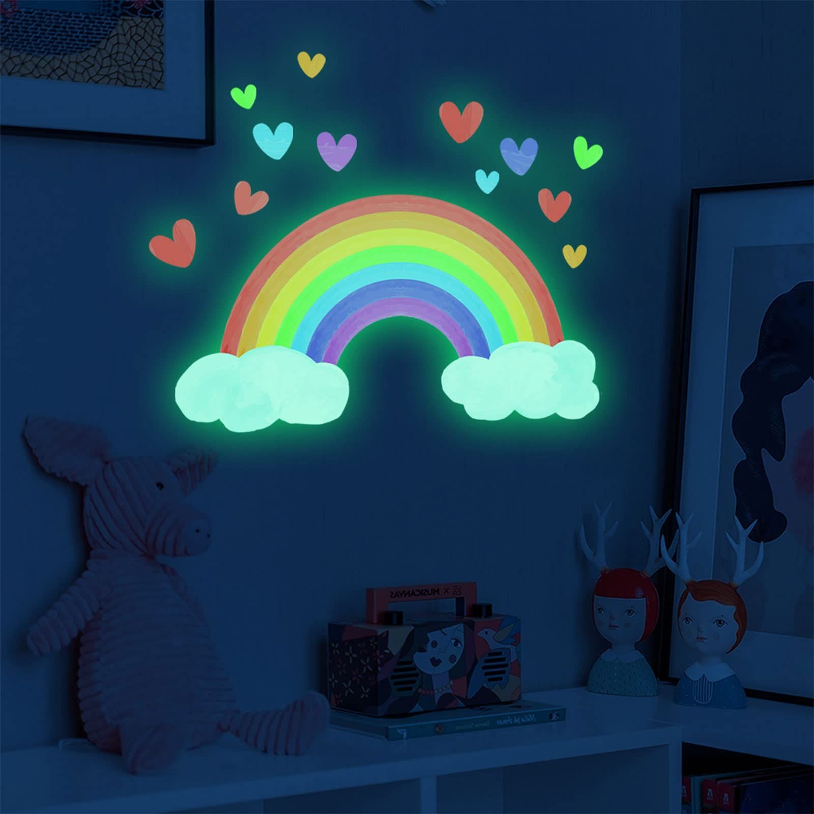 Luminous Rainbow Wall Sticker Decorative Wall Decoration Supplies for view 2