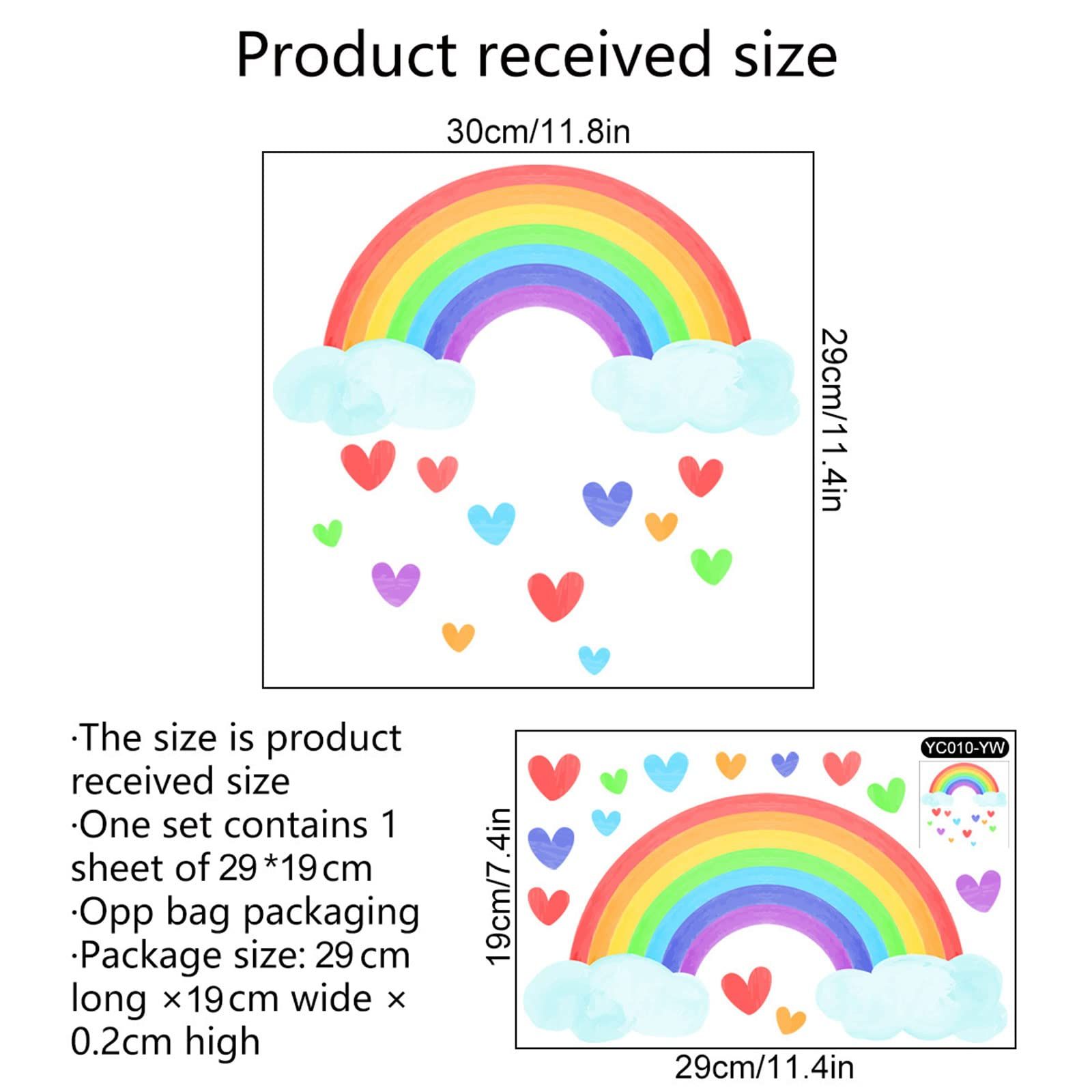 Luminous Rainbow Wall Sticker Decorative Wall Decoration Supplies for view 3