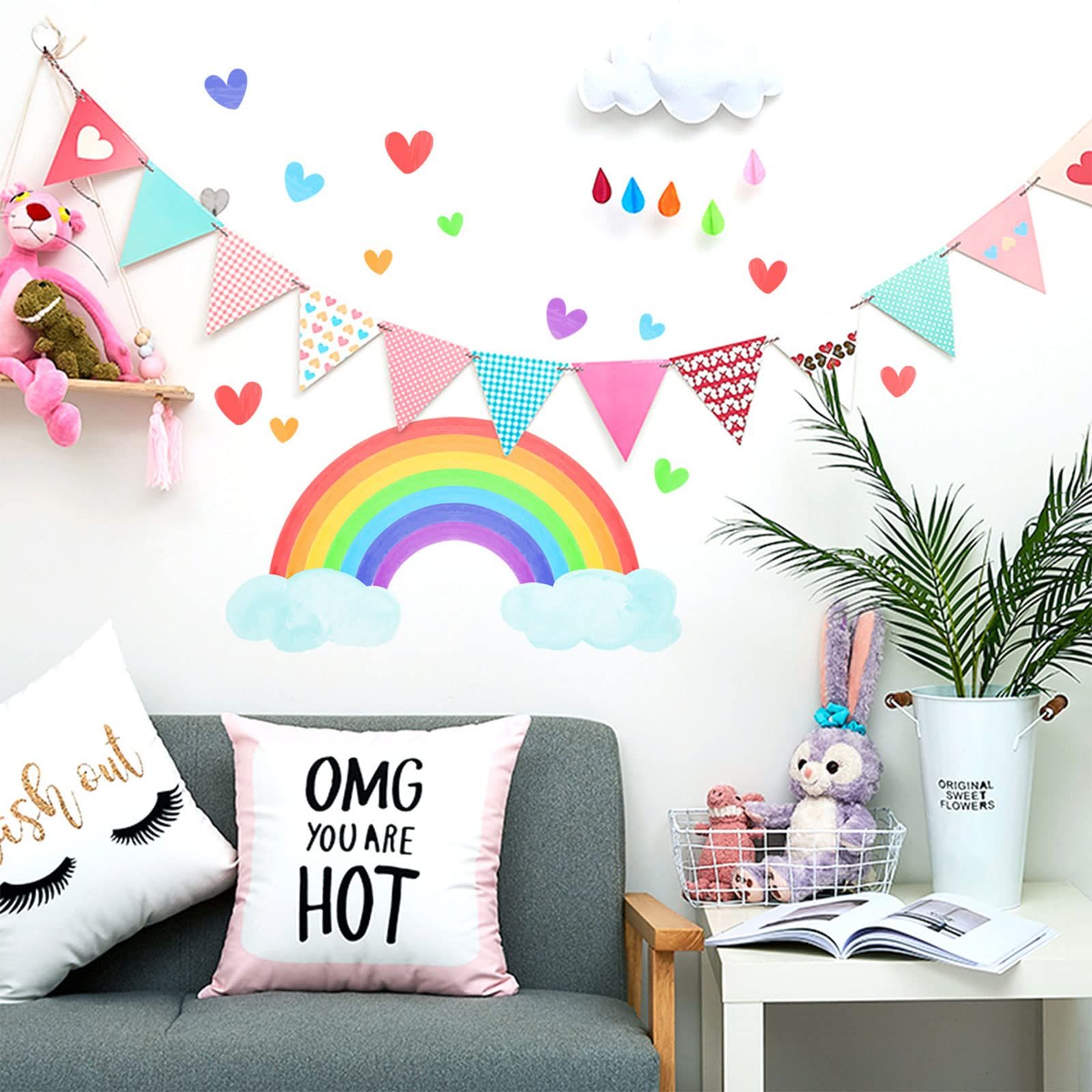 Luminous Rainbow Wall Sticker Decorative Wall Decoration Supplies for view 4