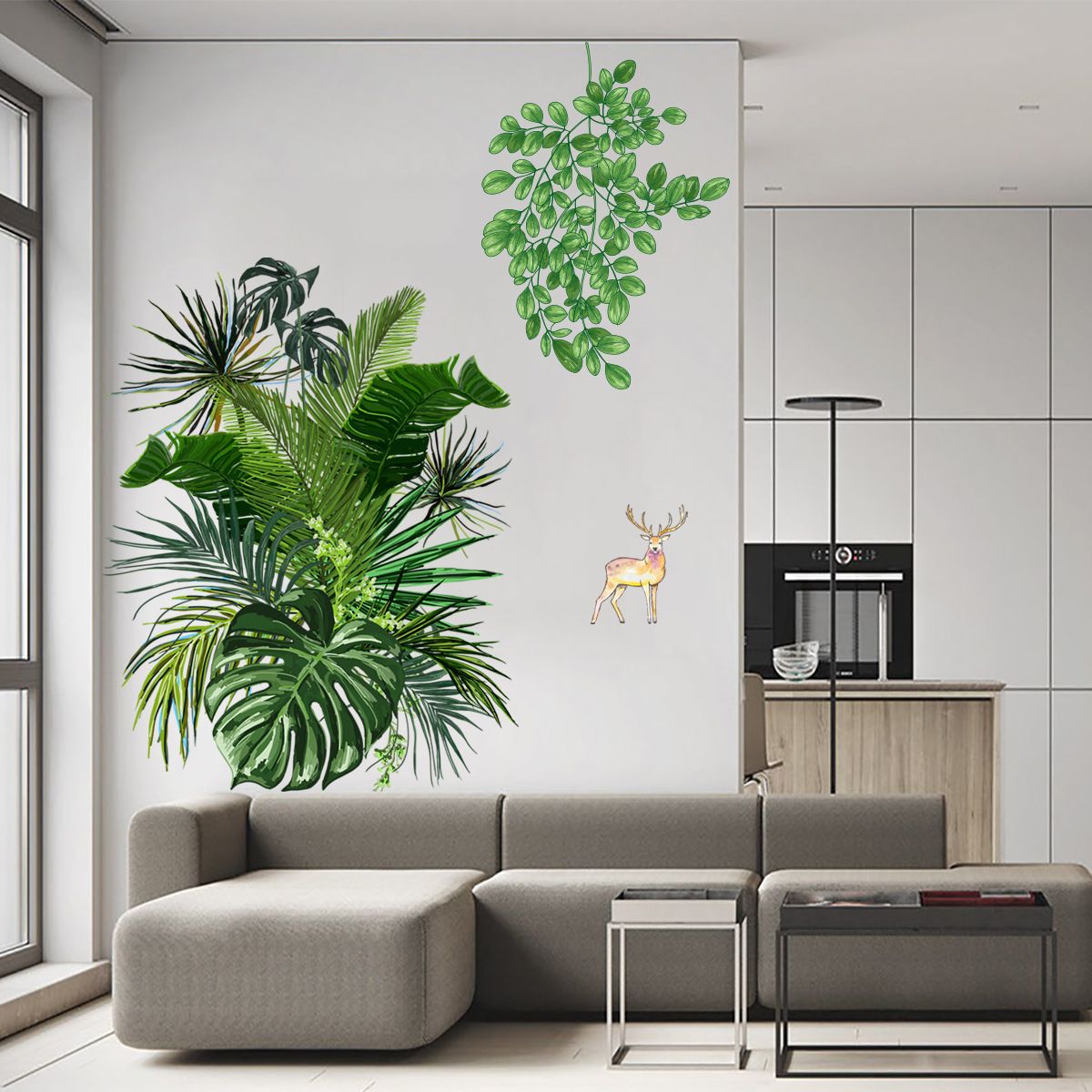 1 Set Wall Sticker Lifelike Wall Decal Nursery Wall Decals Peel and Stick Wall view 2