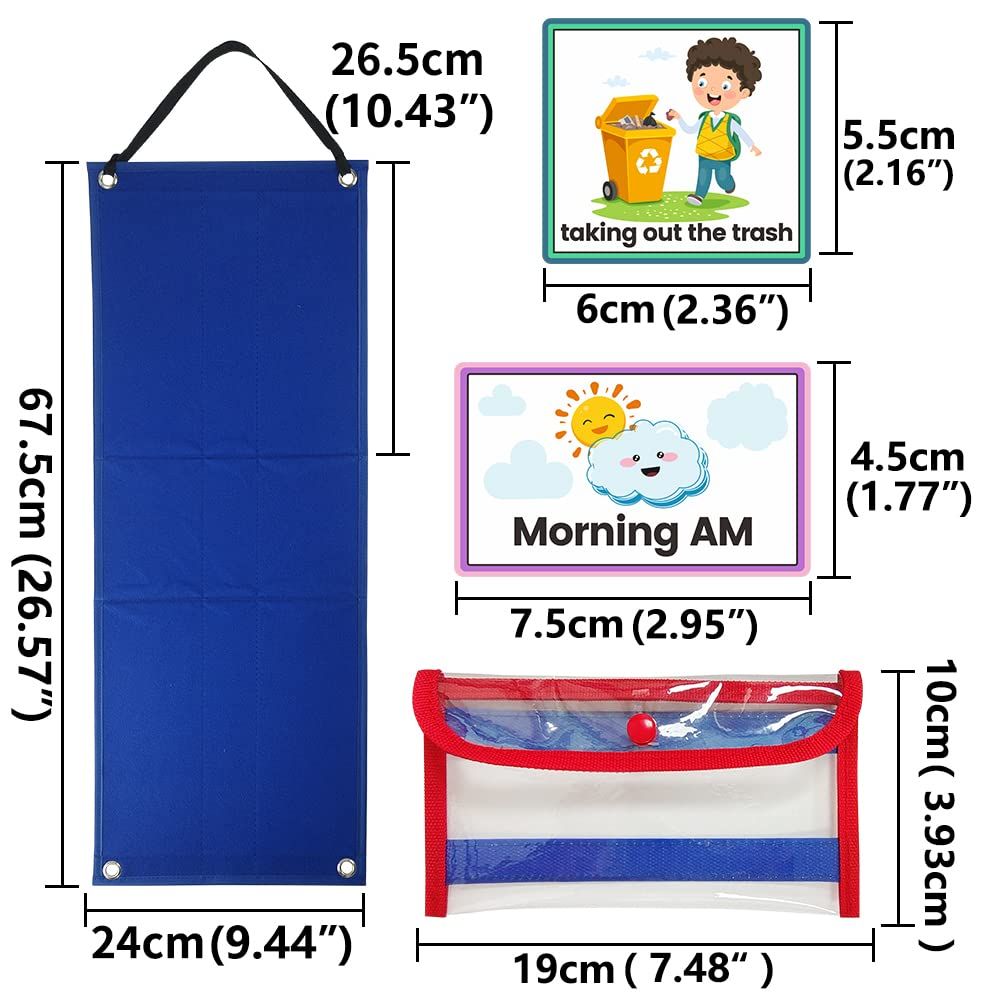 Visual Schedule Chart for Kids Daily Routine Cards Multiple Kids Routine Cards view 2