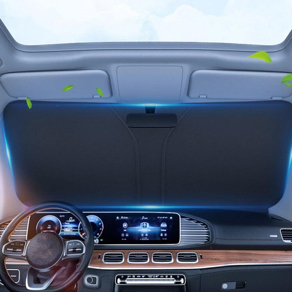 Car Windshield Sun Shade 145x80cm Holographic Car Front Window Sunshade view 4