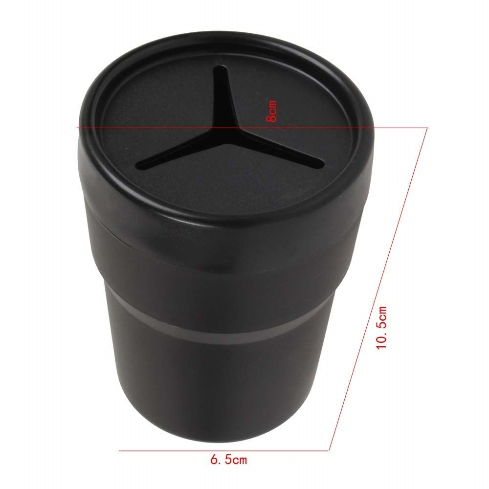 Car Change Holder with Lid Automotive Plastic Garbage Cans 250 mL (0.06 view 2