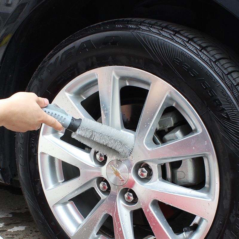 Car Wheel Cleaning Brush Tire Rim Scrub Brush Cleaner Tire Auto Truck view 4