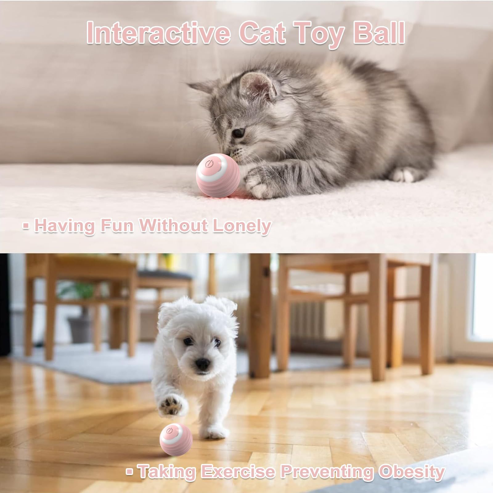 Interactive Cat Toy Ball view 4