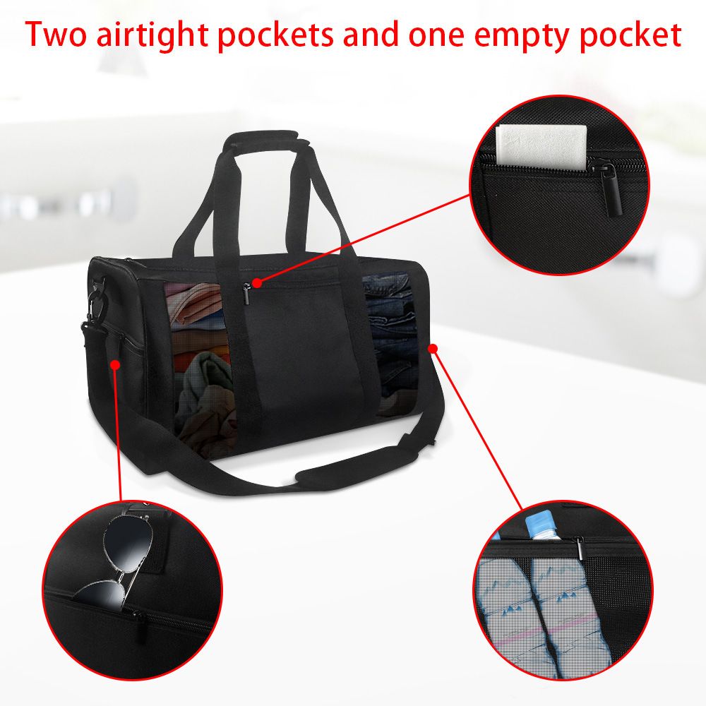 Mesh Gym Bag Gym Mesh Roll Bag Cross Shoulder Carry on Bag Gym Travel Hiking view 3