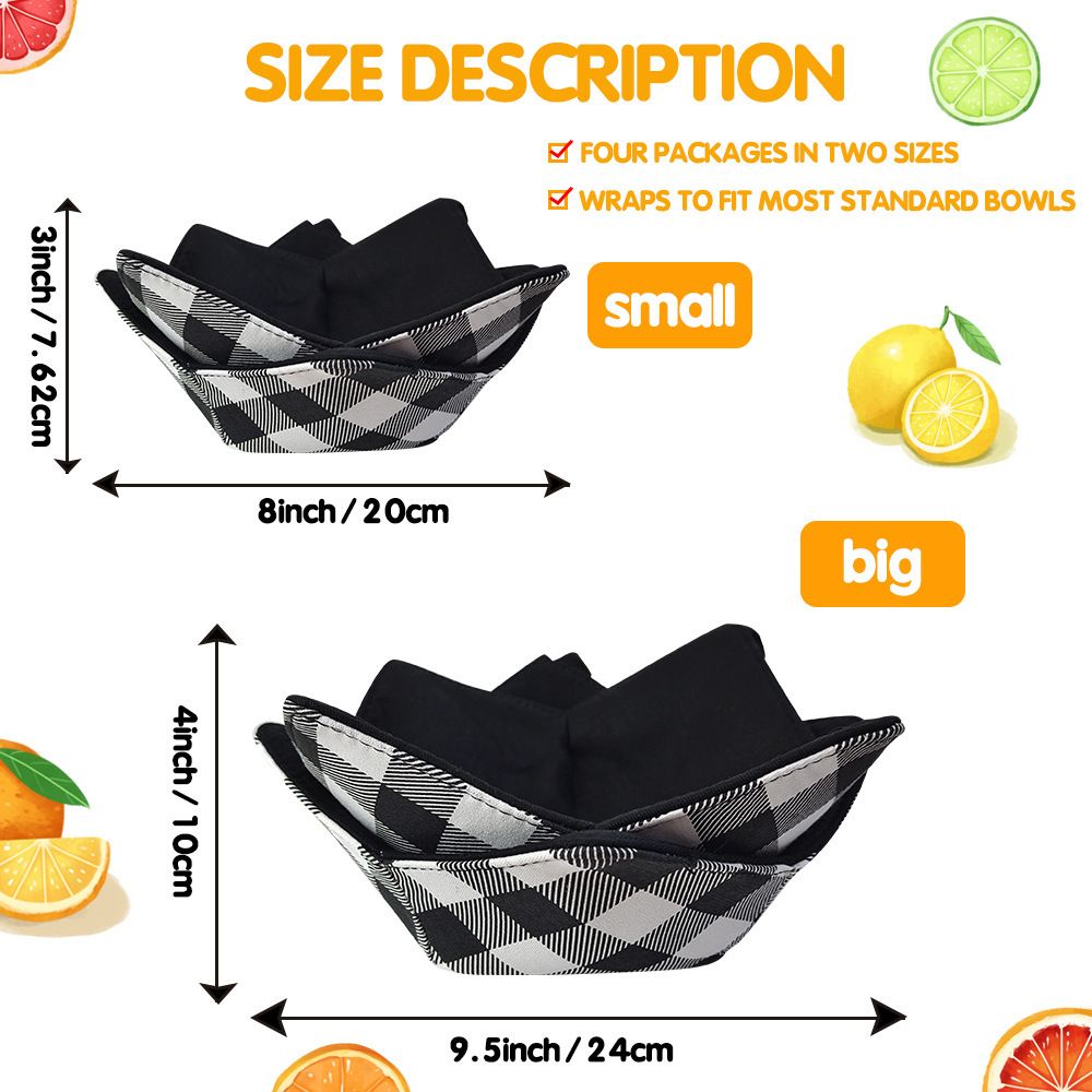 1 Set Microwave Safe Hot Bowl Holder Protect Hand Heat Resistant Bowl Holders