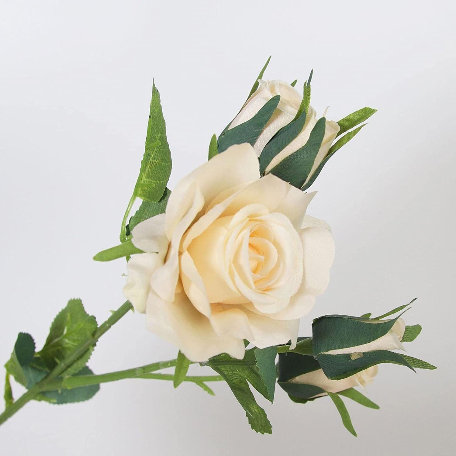 5pcs Artificial Rose Flowers Simulation Silk Rose Bouquet Realistic Flower view 3