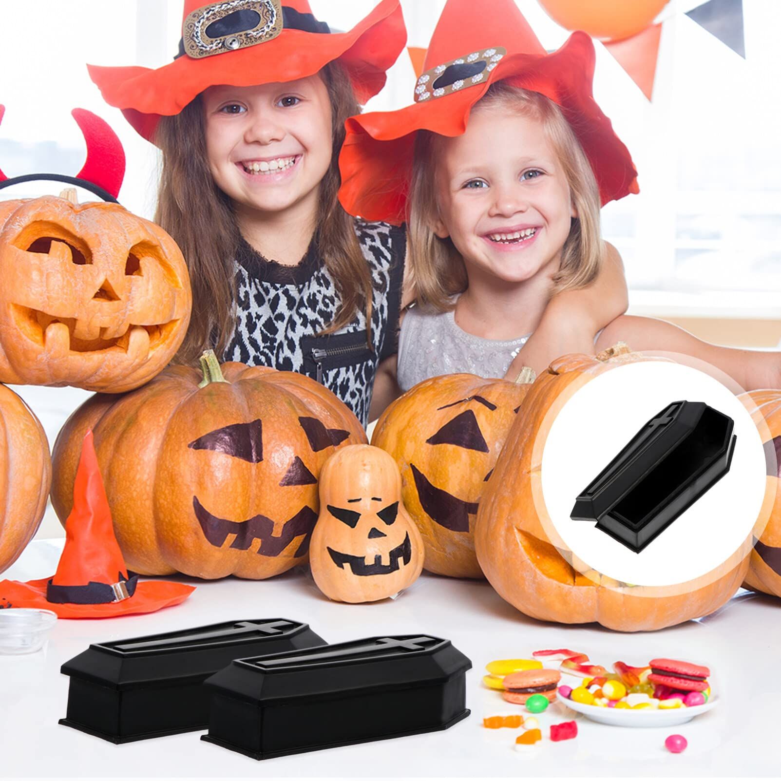 Mini Halloween Coffin, Mini Coffin Boxes, Halloween Coffin Prop, Coffin Shaped view 2