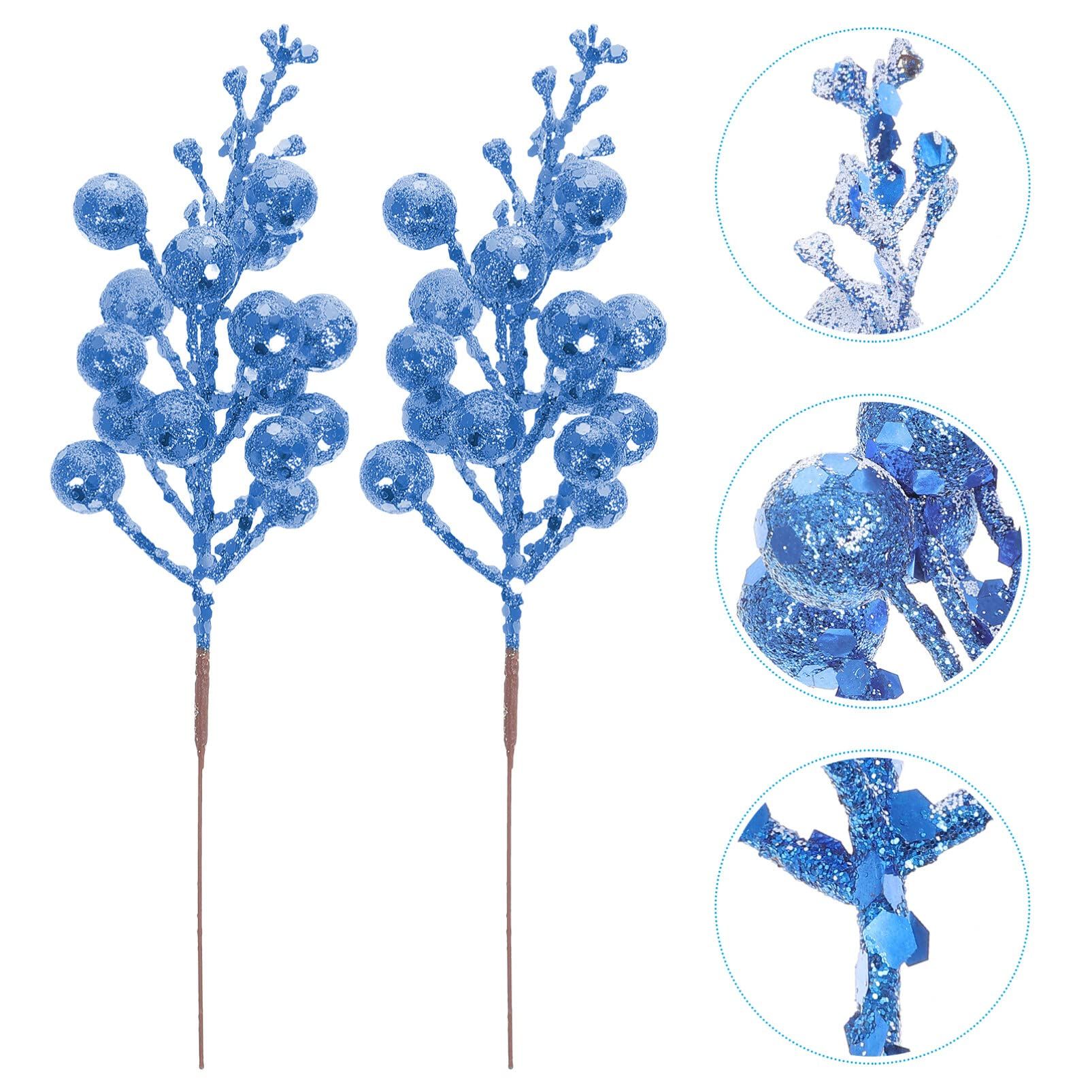 10Pcs Artificial Berry Stems for Christmas view 4