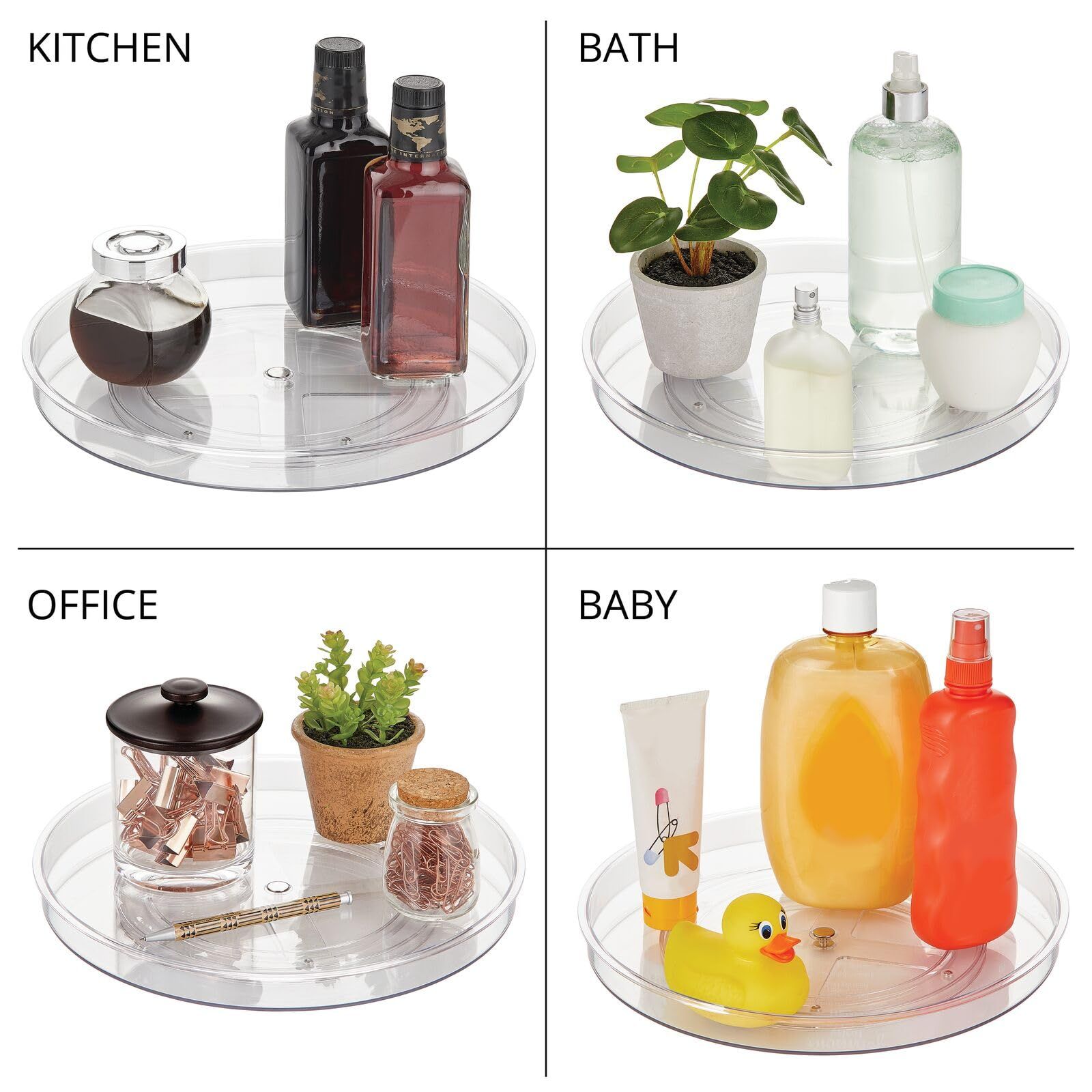 Turntable Plastic Spinner for Kitchen/Bathroom