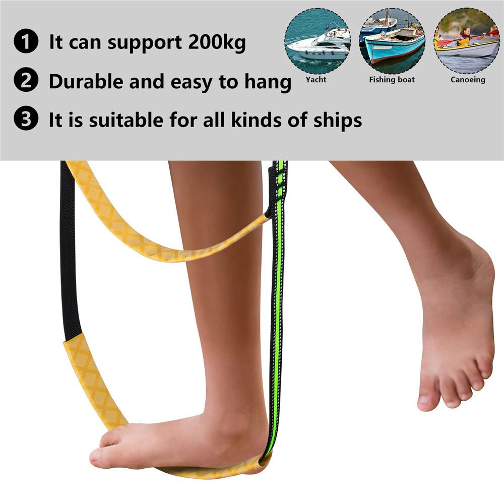4 Step Boat Rope Ladder，Boat Rope Ladder Extension view 2