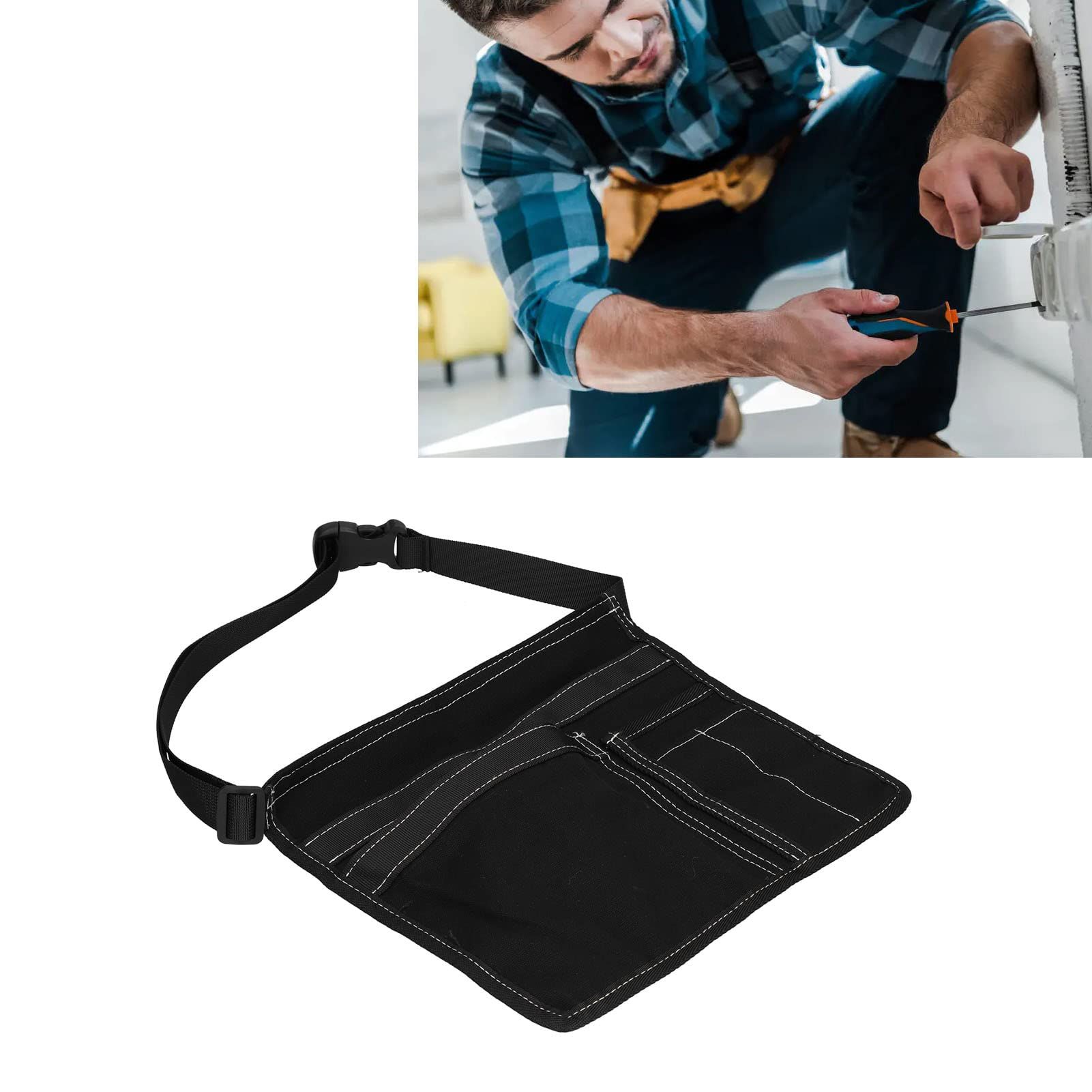 Electrician Tools Belt Storage Bag Waterproof Screwdriver Holster Work Waist view 3