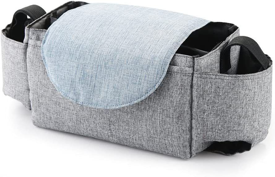 Baby Stroller Organizer Large Capacity Portable Storage Bag Easy Cleaning view 2