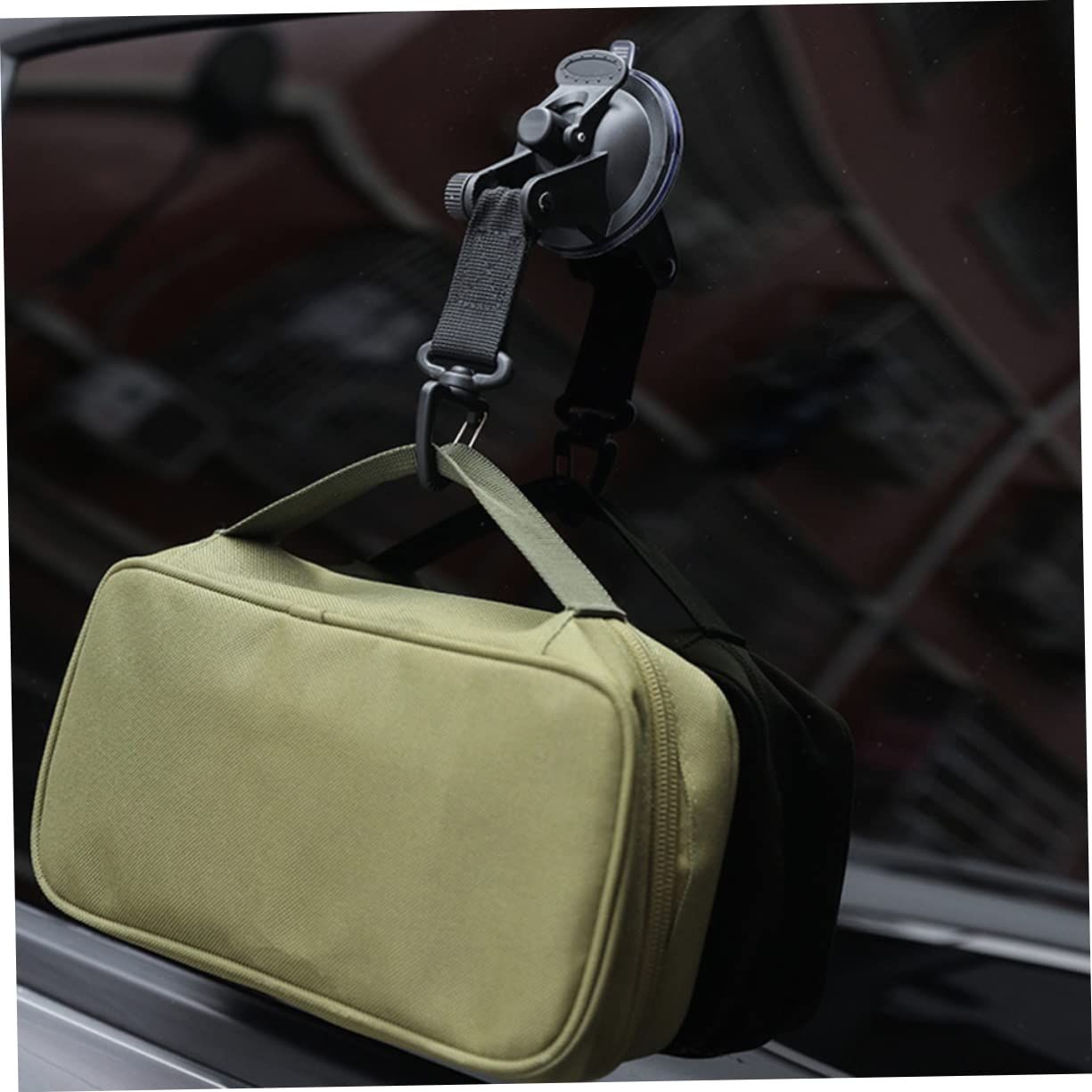 4pcs Car Tent Suction Cup Wall Clothes Rack Heavy Duty Garment Rack Multi view 4
