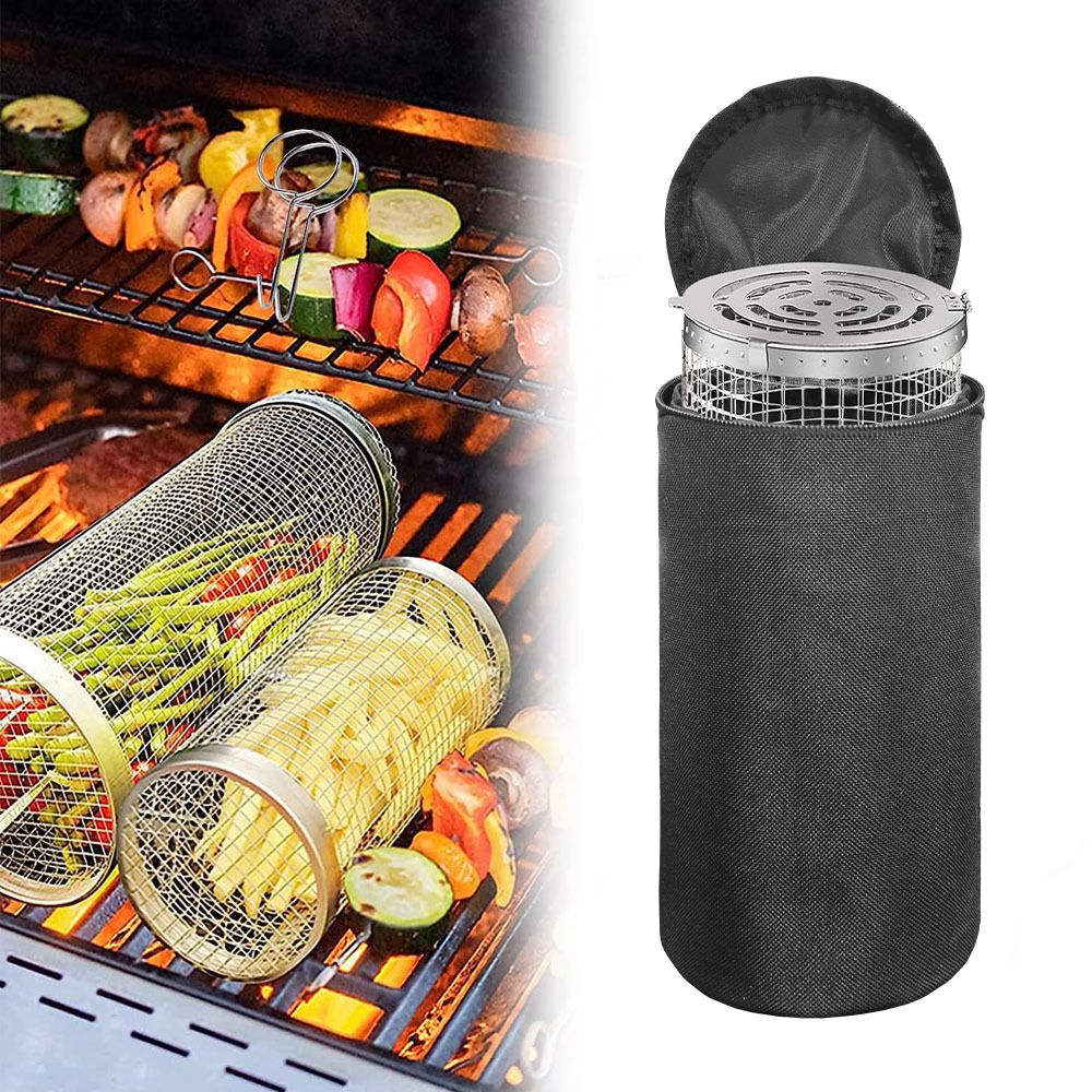 BBQ Roll Grill Baskets for Outdoor BBQ view 4