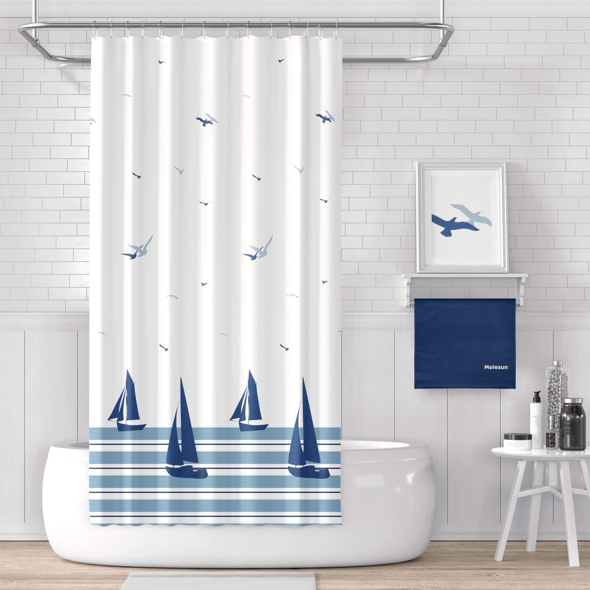 180*180cm Fabric Shower Curtain for Bathroom view 4