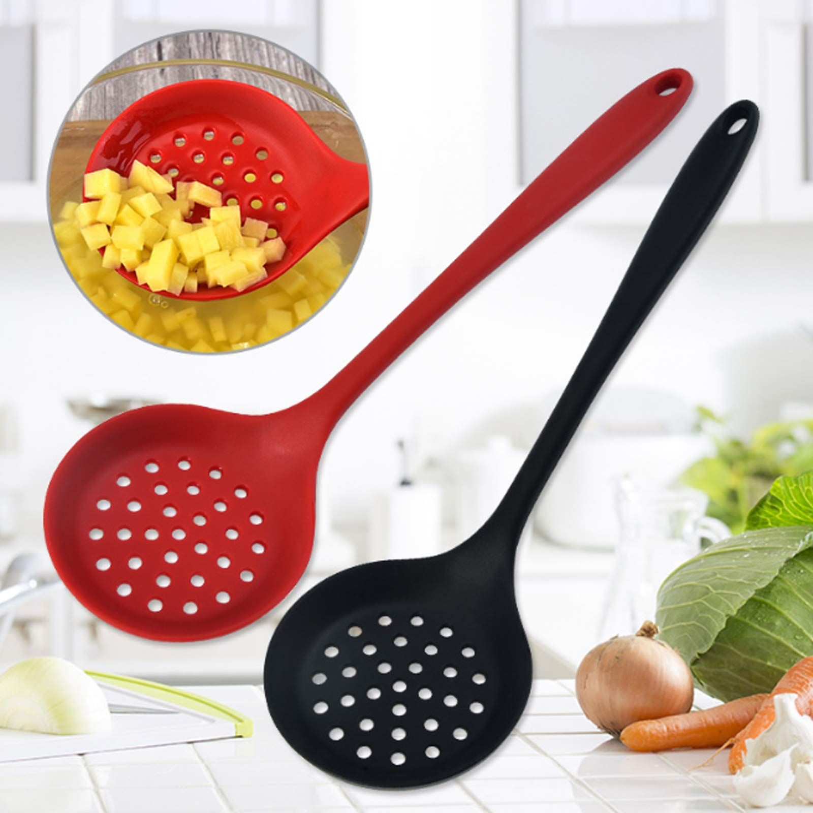 Silicone Skimmer Spoon Set 2