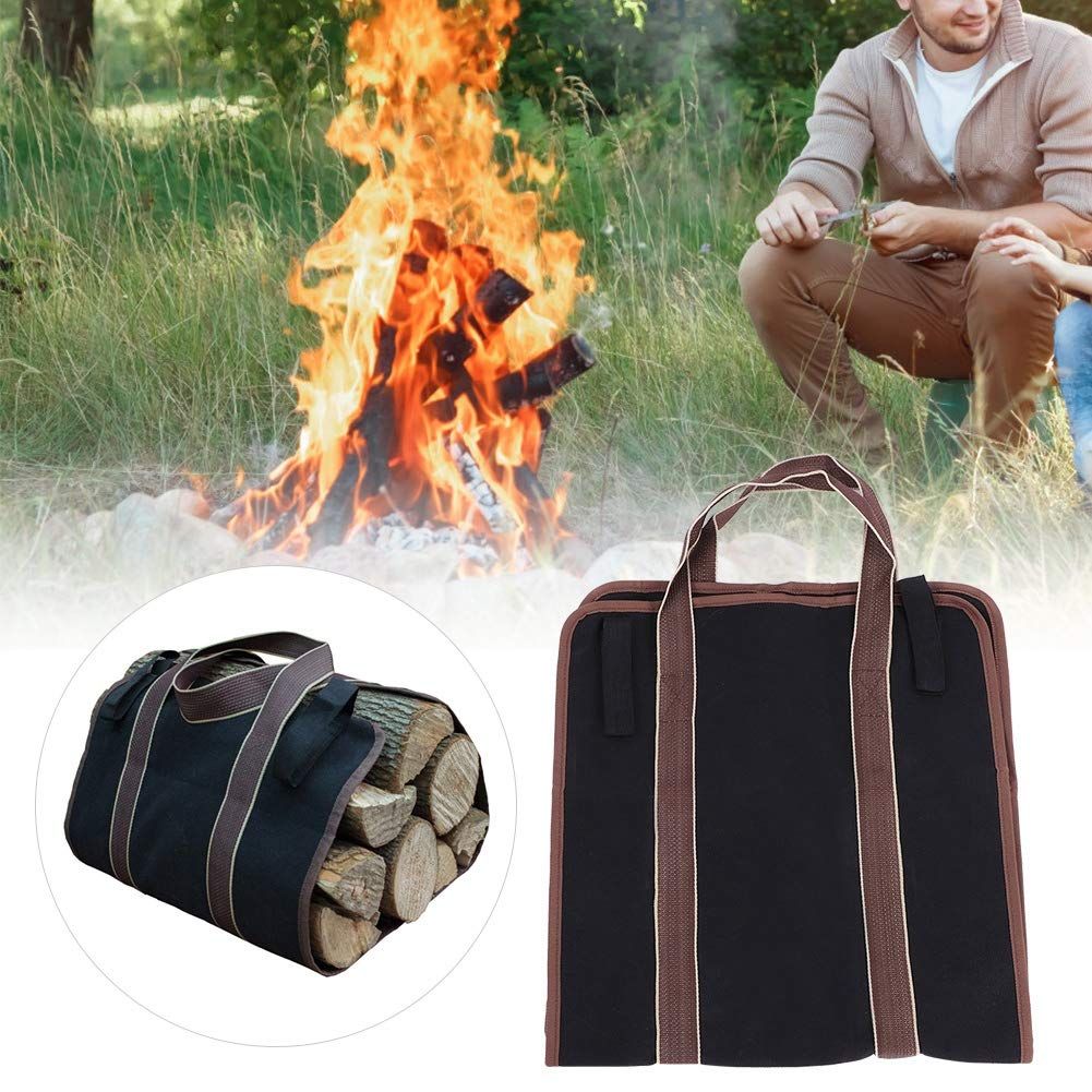 Firewood Carrier, Durable Oxford Cloth Tote Bag with Handles, Log Tote Bag view 4