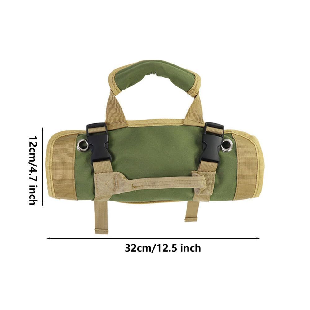 Portable Electrician Tool Roll Up Bag Small Tool Bag with Removable