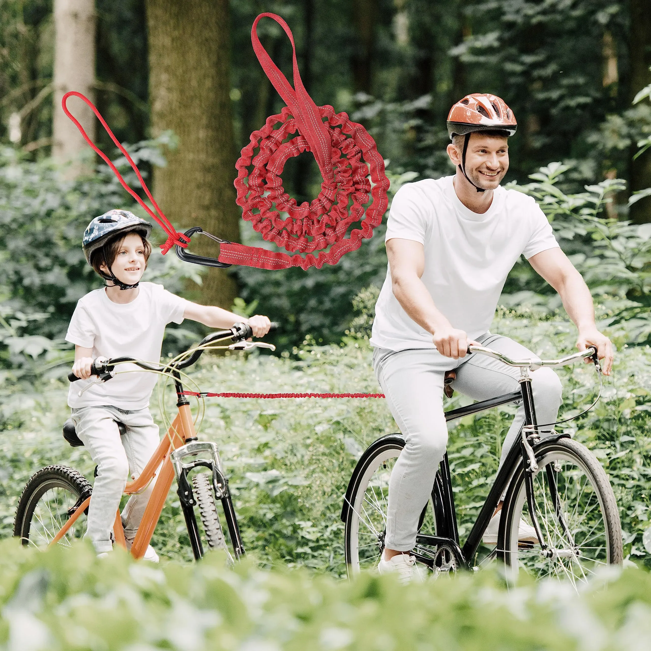 Bicycle Tow Rope Belt Strap Mountain Bike Parent-Child Pull Reflective view 3